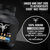 Bolt Nutrition 100% Whey Protein Powder 2lb, 27 Servings