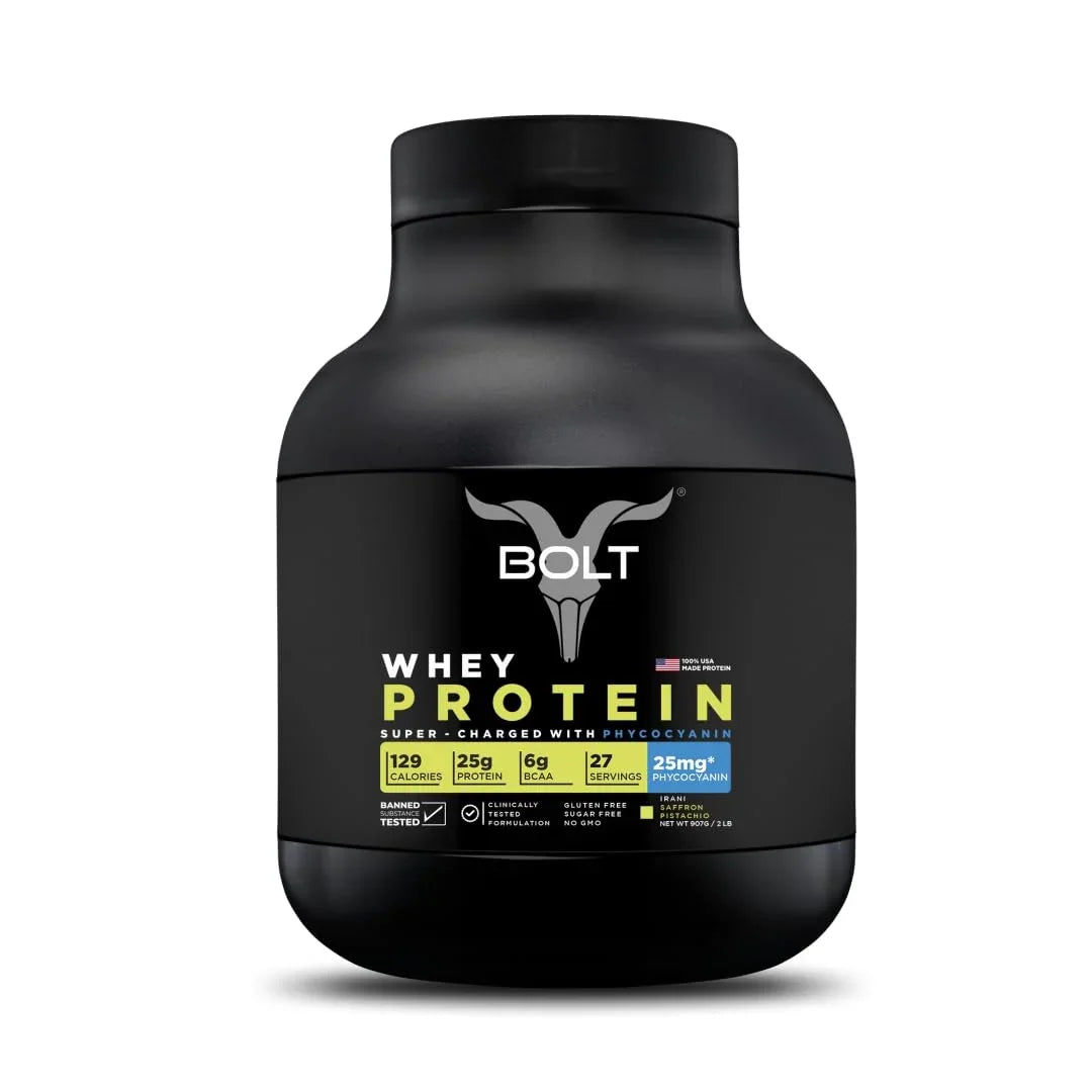 Bolt Nutrition 100% Whey Protein Powder 2lb, 27 Servings