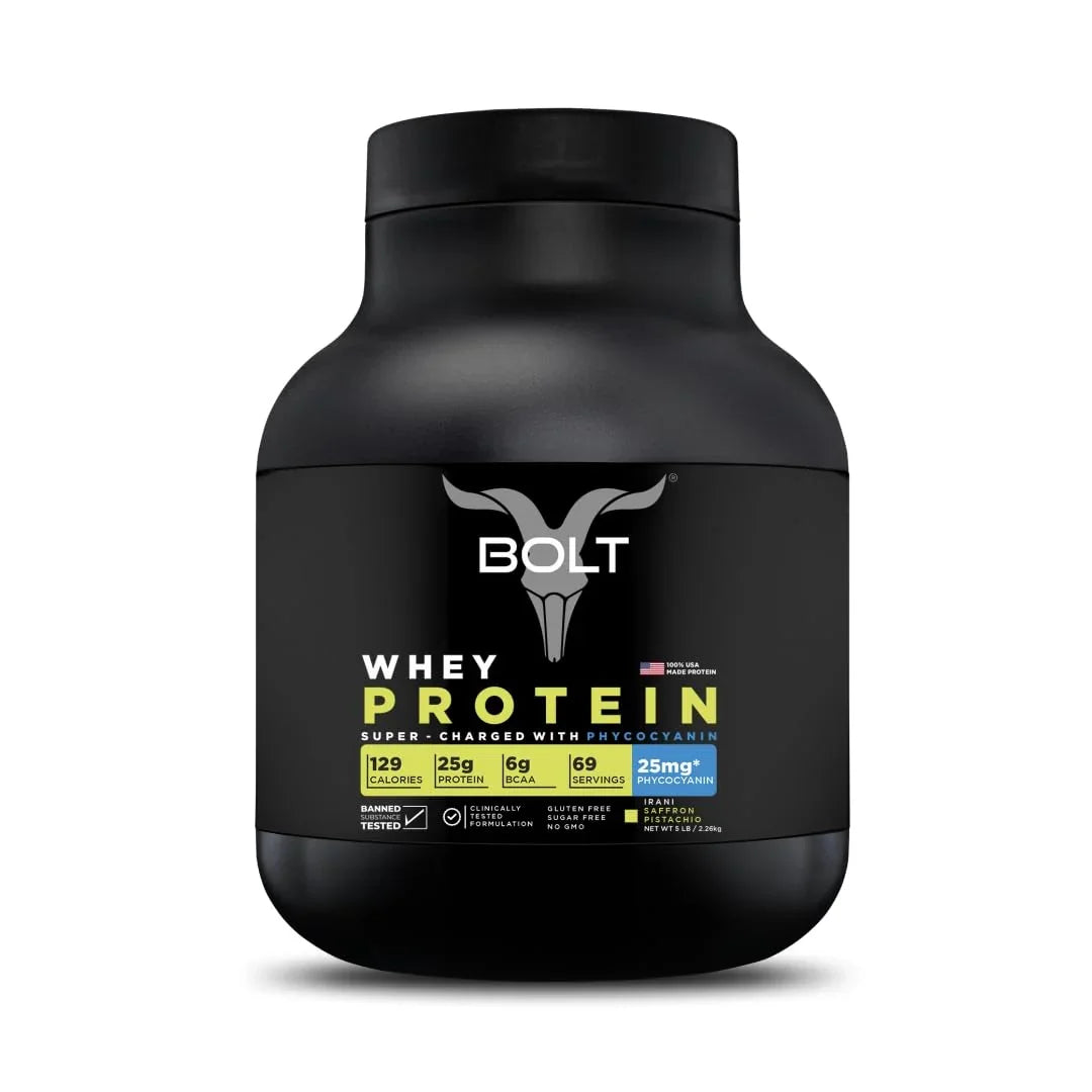 Bolt Nutrition 100% Whey Protein Powder 5lb, 69 Servings