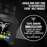 Bolt Nutrition 100% Whey Protein Powder 5lb, 69 Servings