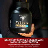 Bolt Nutrition 100% Whey Protein Powder 2lb, 27 Servings