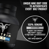 Bolt Nutrition 100% Whey Protein Powder 2lb, 27 Servings