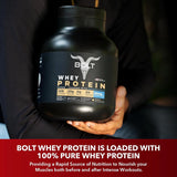 Bolt Nutrition 100% Whey Protein Powder 2lb, 27 Servings
