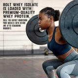 Bolt Nutrition Whey Isolate Protein Powder 2lb, 27 Servings