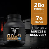Bolt Nutrition Whey Isolate Protein Powder 5lb, 69 Servings