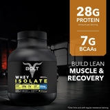 Bolt Nutrition Whey Isolate Protein Powder 2lb, 27 Servings