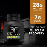 Bolt Nutrition Whey Isolate Protein Powder 5lb, 69 Servings