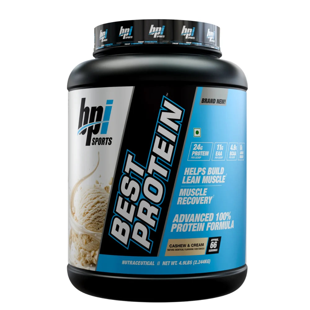 BPI Sports Best Protein Powder 2.24kg | 24g Protein Per Scoop | Whey Protein Blend | 66 Servings