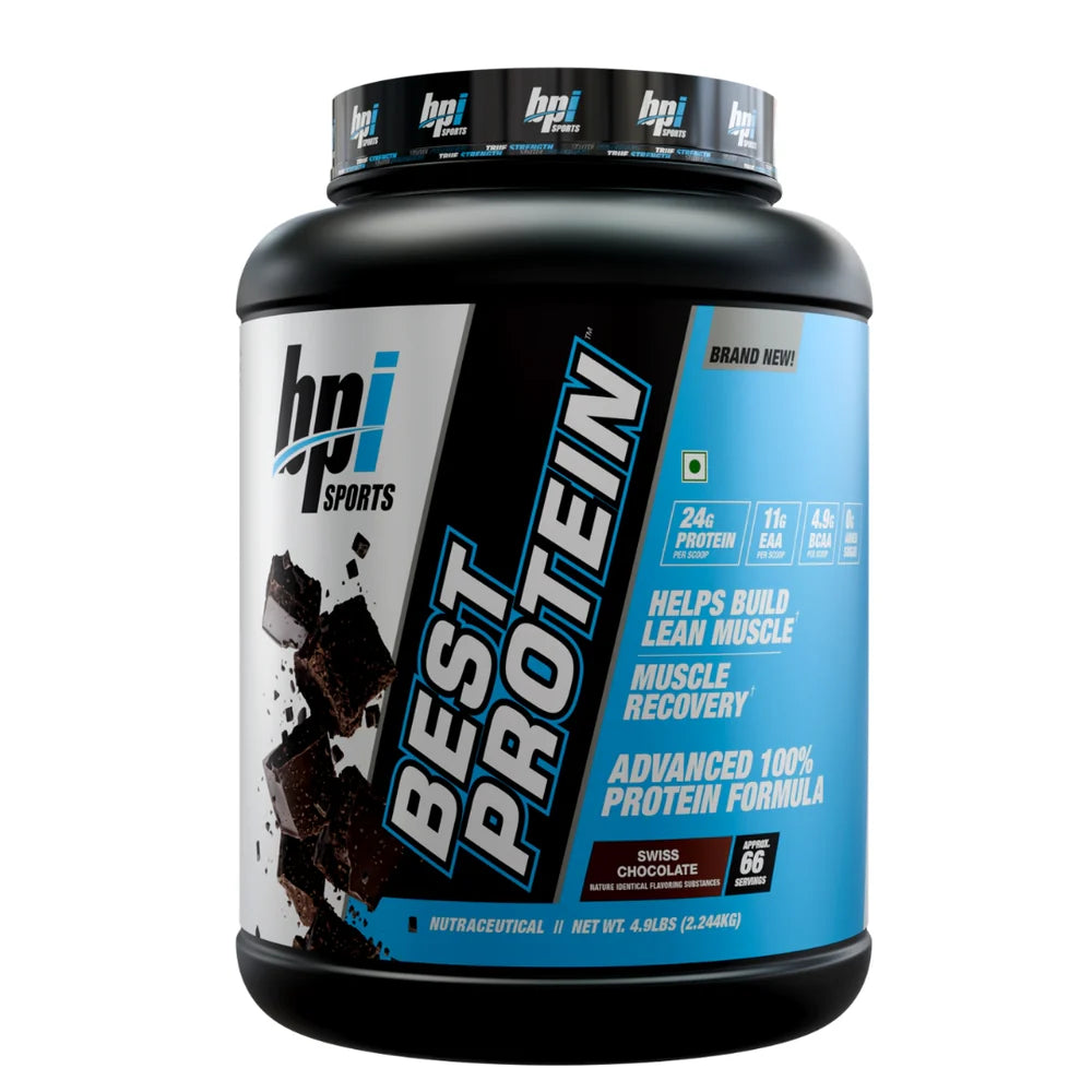 BPI Sports Best Protein Powder 2.24kg | 24g Protein Per Scoop | Whey Protein Blend | 66 Servings