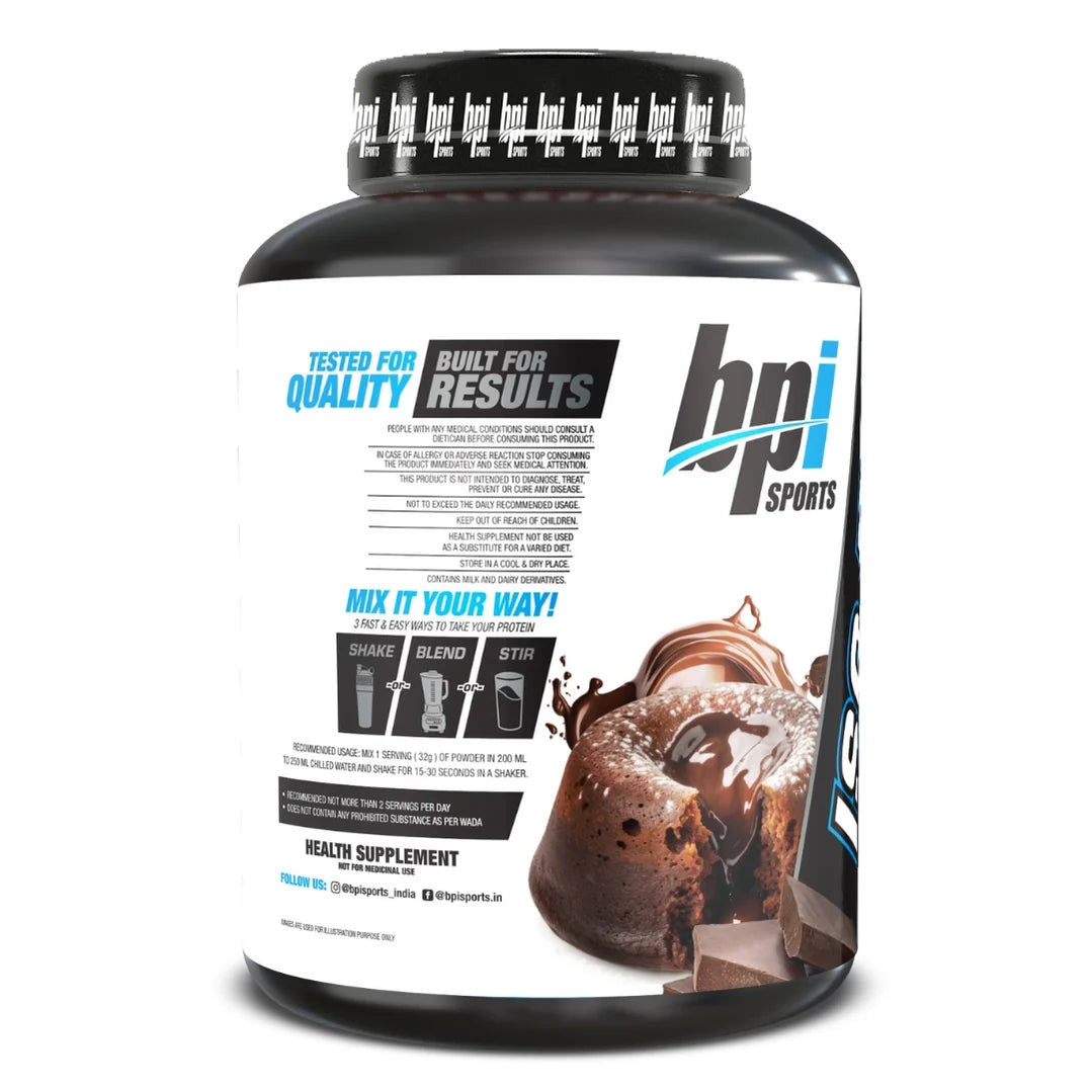 BPI Sports ISO HD Whey Isolate and Hydrolysate - 4.4 Lbs