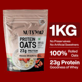Nuts'Mor High Protein Oats with Goodness of Whey - 1Kg | 20 Servings