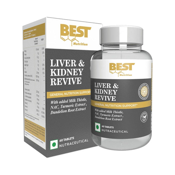 Best Nutrition Liver & Kidney Revive  - 60 Tablets