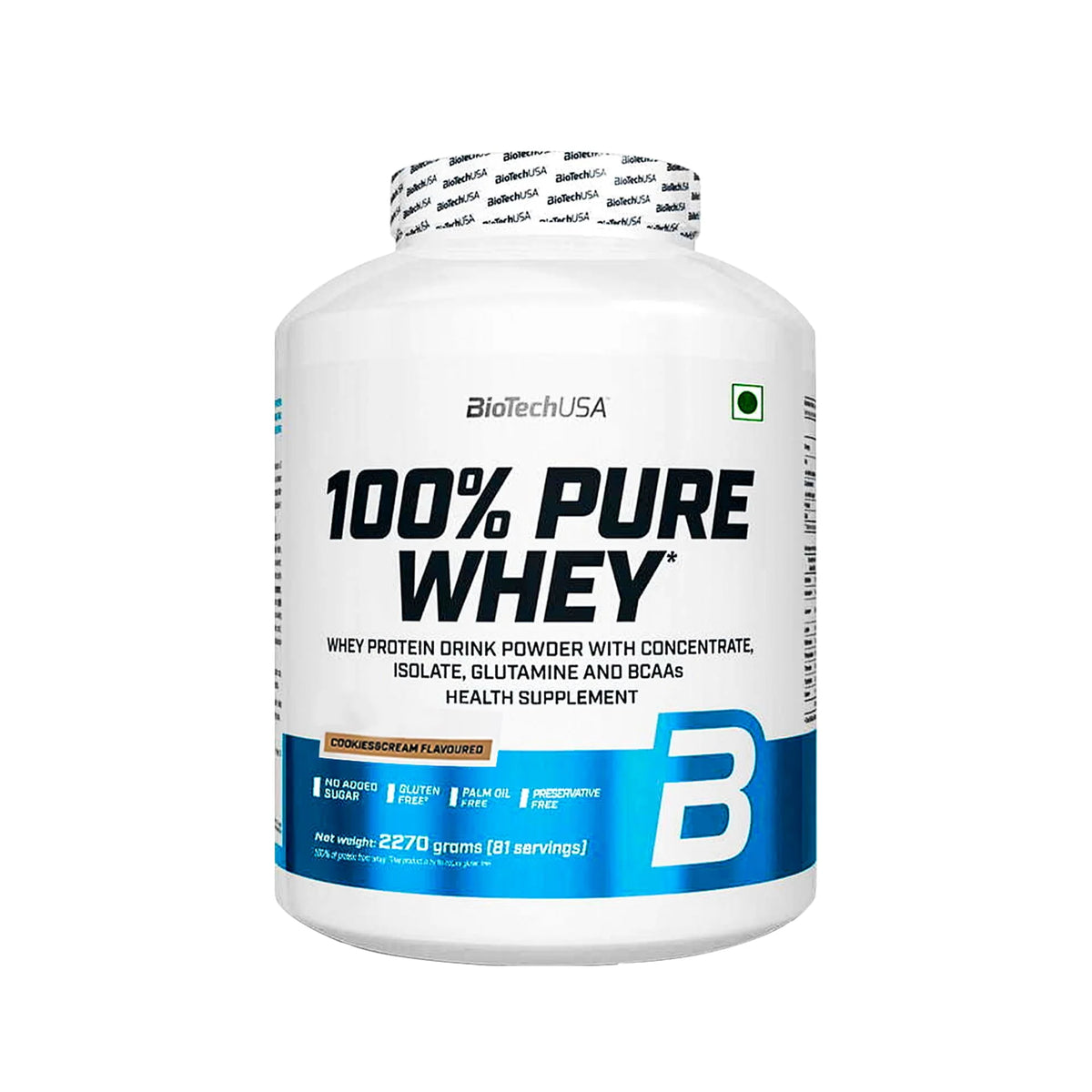 BiotechUSA 100% Pure Whey Protein - 2.27 kg