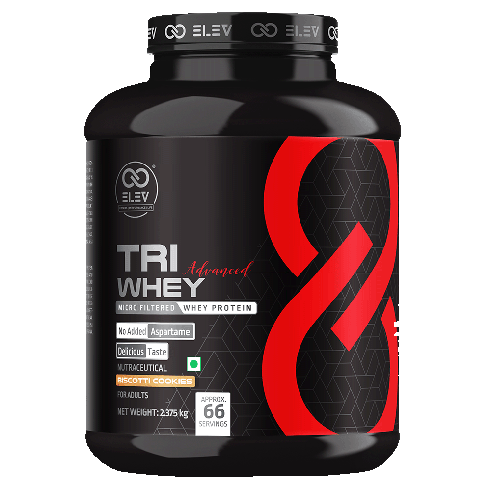 Elev Tri Whey Advanced Micro Filtered Whey Protein Powder | 2.375kg (66 Servings)