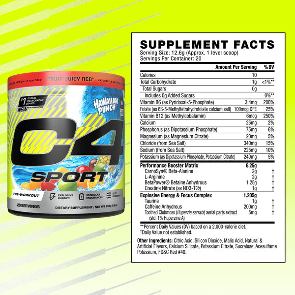Cellucor C4 Sport Pre-Workout - 20 Servings