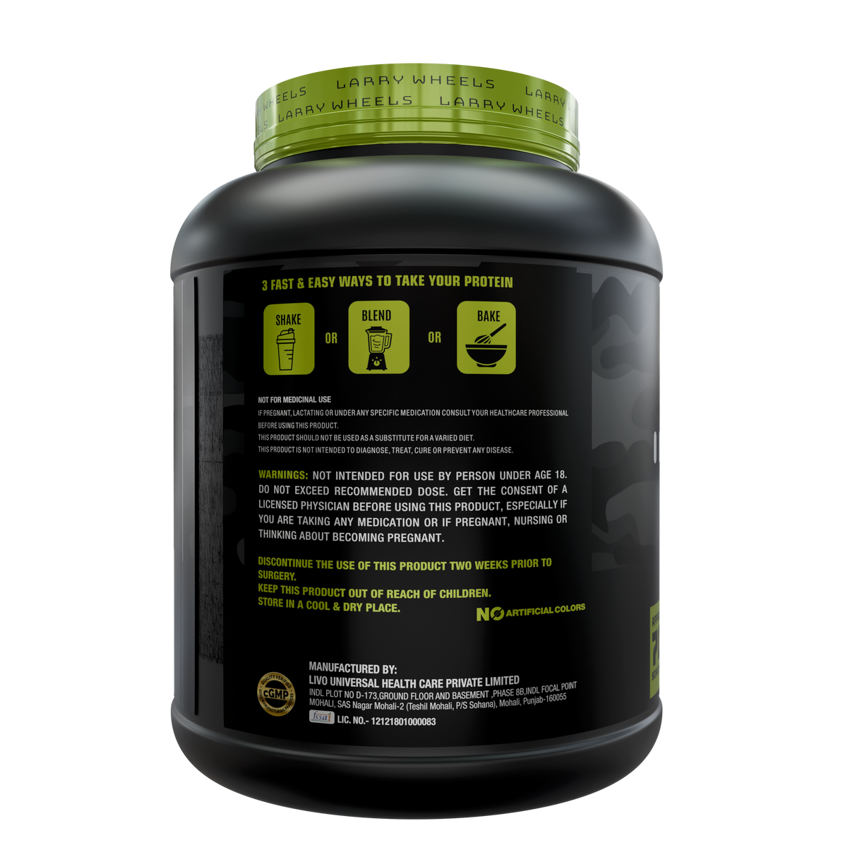 PR Supplements Larry Wheels Whey Protein Powder 2.38kg | Whey Protein Supplement