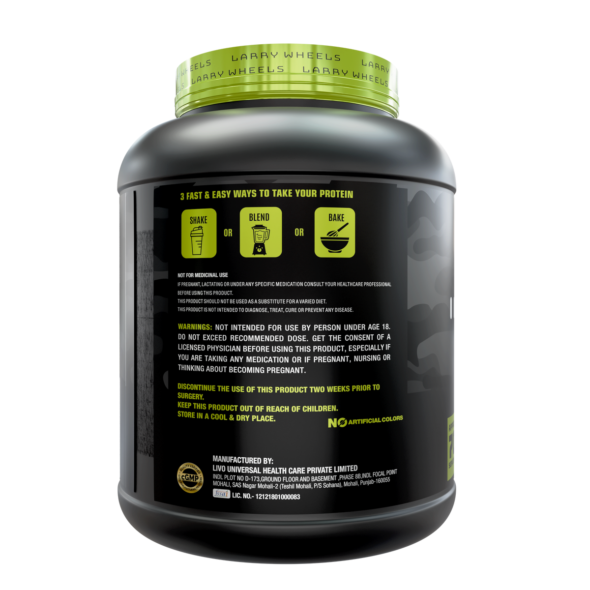 PR Supplements Larry Wheels Whey Protein Powder 2.38kg | Whey Protein Supplement