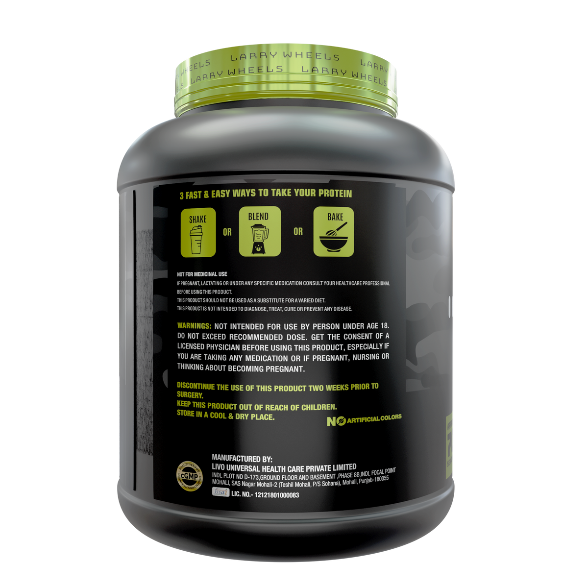 PR Supplements Larry Wheels Whey Protein Powder 2.38kg | Whey Protein Supplement