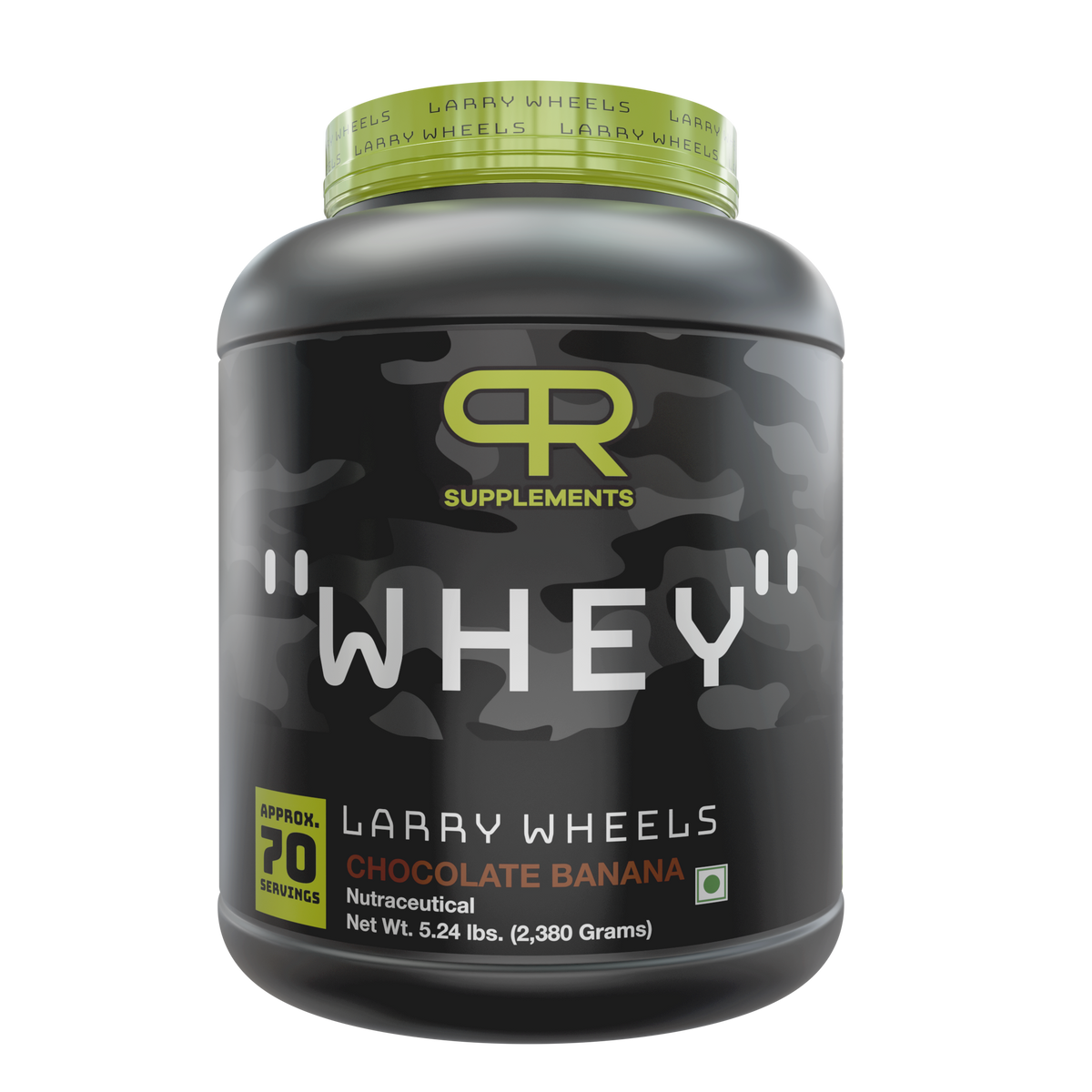 PR Supplements Larry Wheels Whey Protein Powder 2.38kg | Whey Protein Supplement