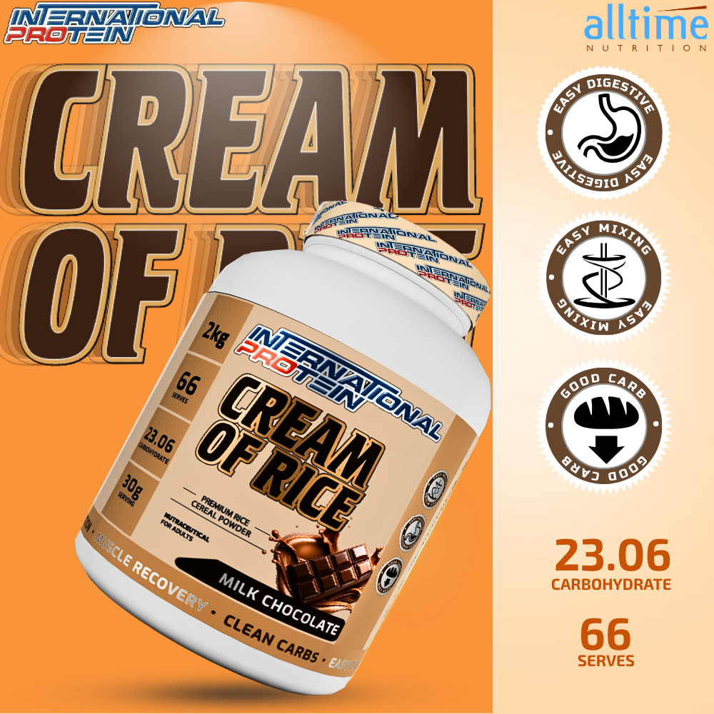 International Protein Cream of Rice | Premium Rice Cereal Powder | Easy Digesting Clean Carbohydrate | 2kg (66 Servings)