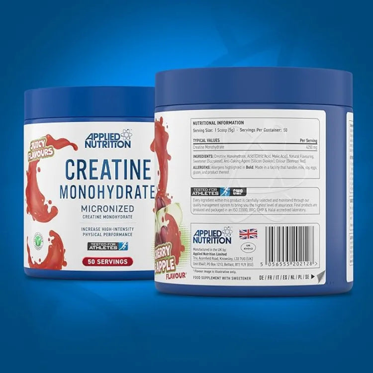Applied Nutrition Creatine Monohydrate Micronized Powder | 250g (50 Servings)