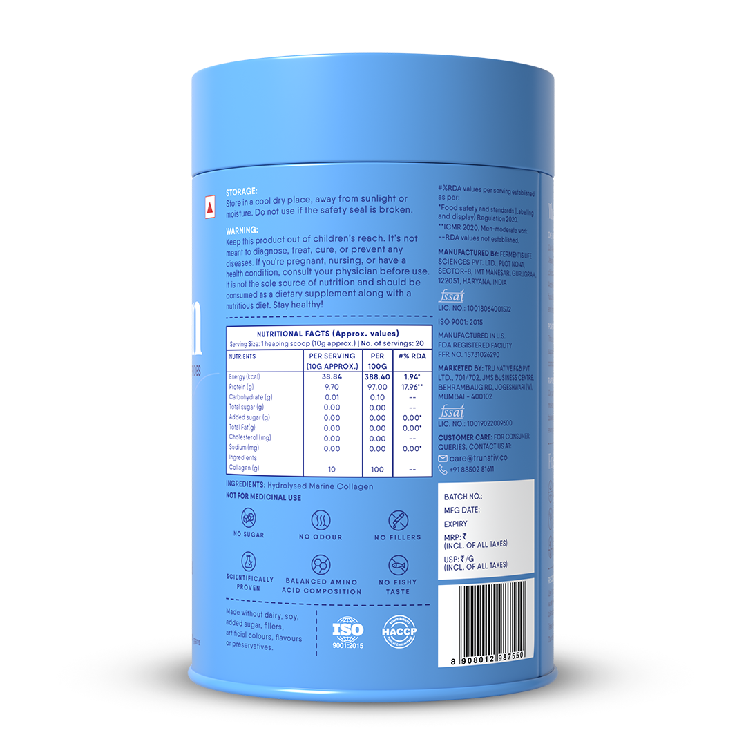 TruNativ Collagen Powder, Marine Collagen Type 1 & 3, 200g