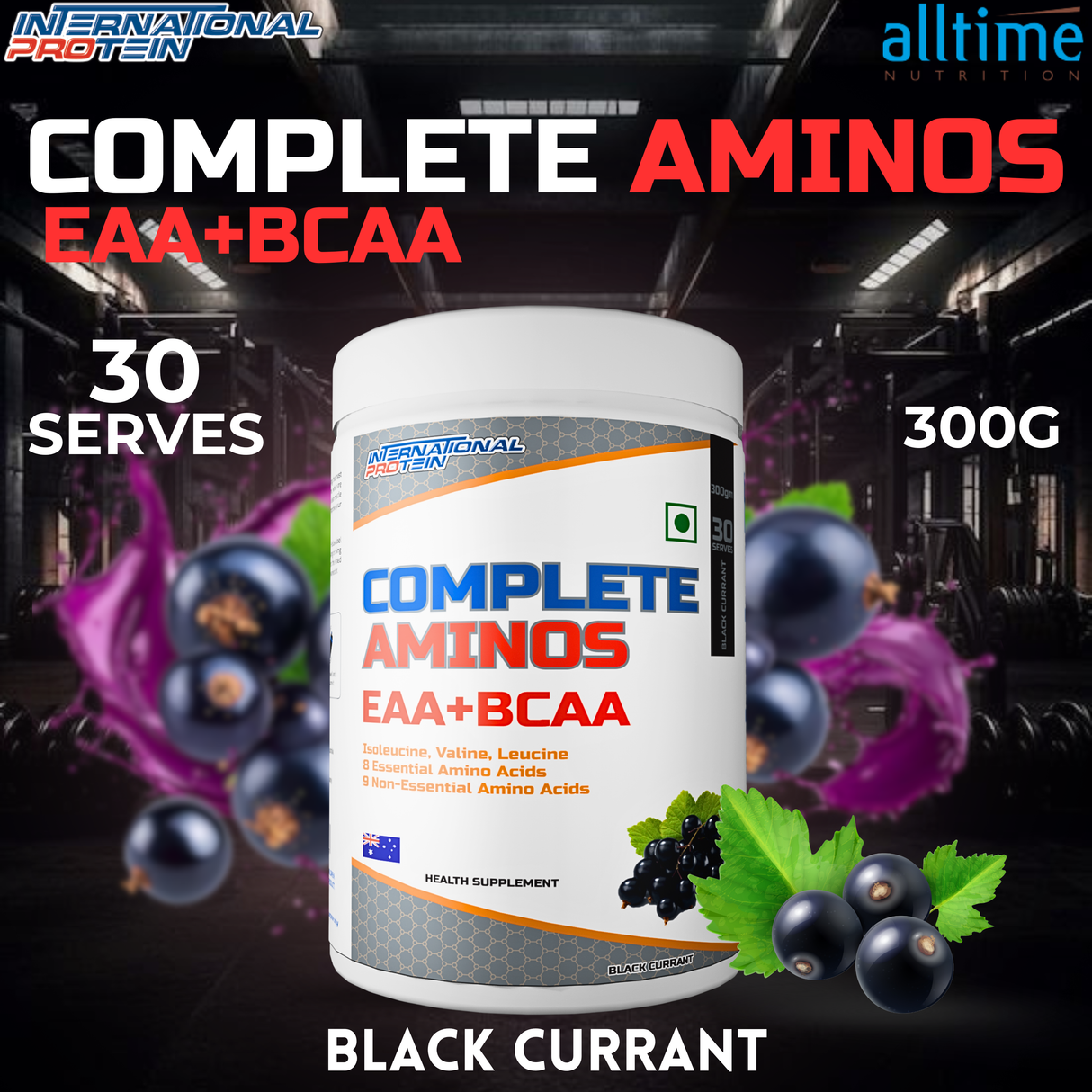 International Protein Complete Aminos 300g - 30 Servings (Indian)