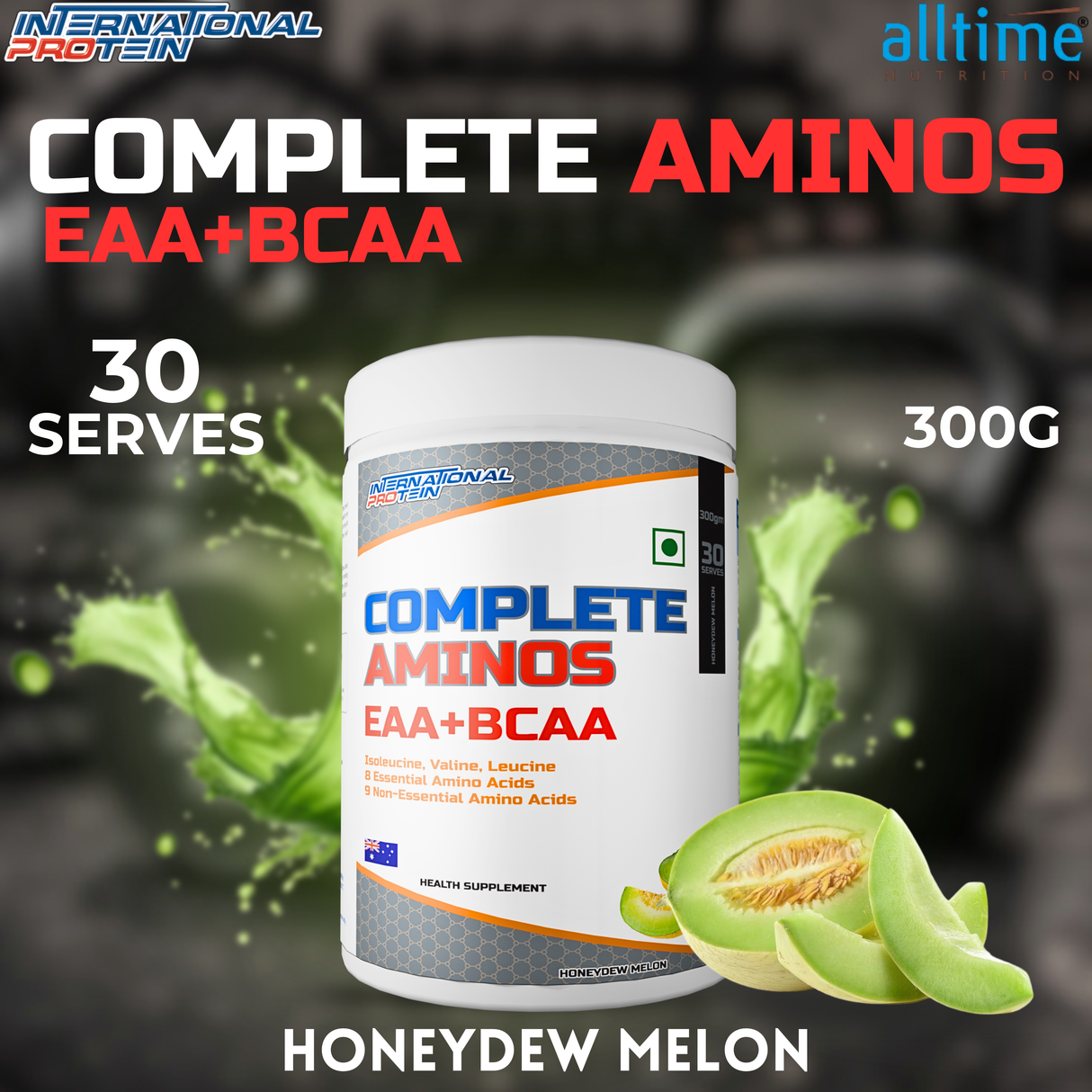 International Protein Complete Aminos 300g - 30 Servings (Indian)
