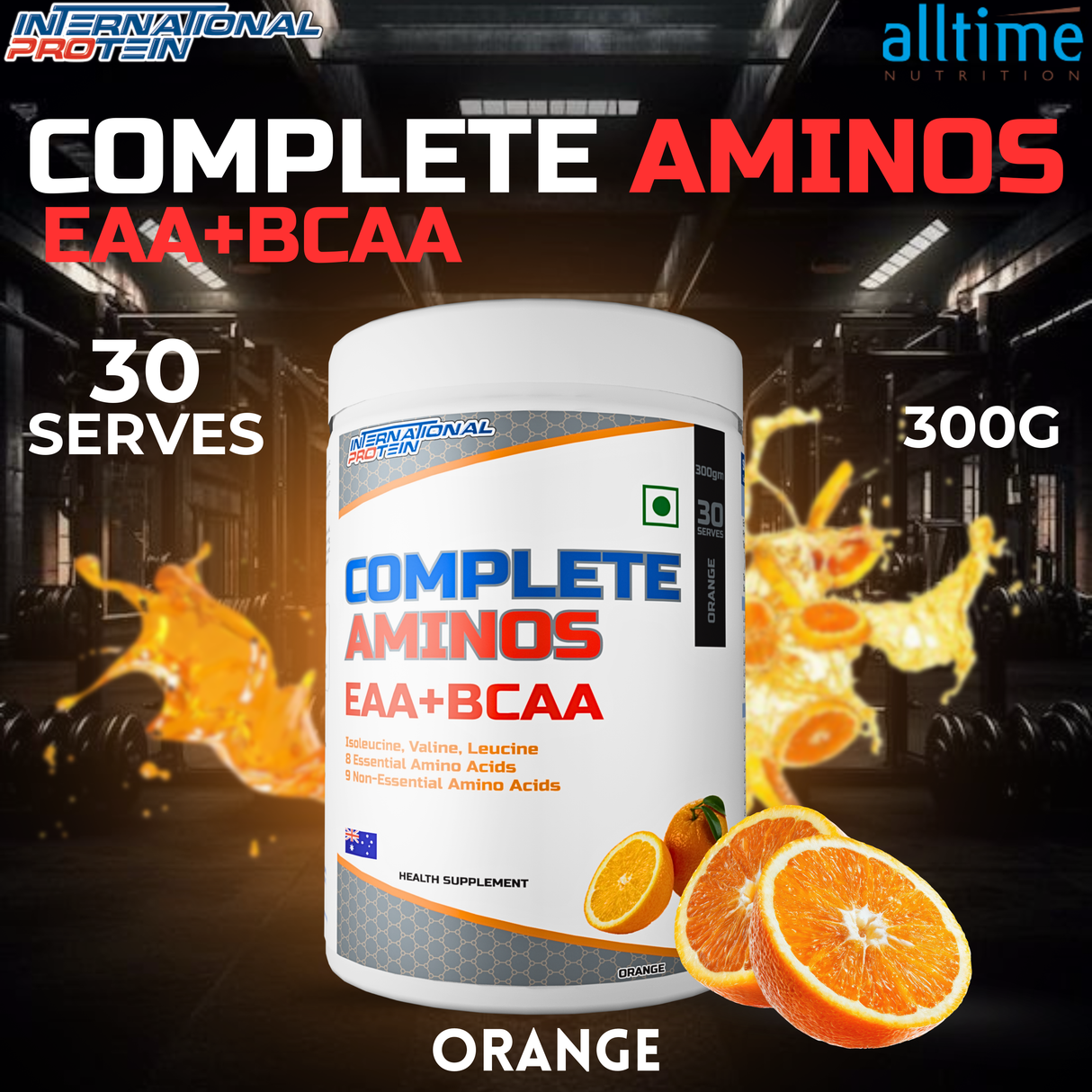 International Protein Complete Aminos 300g - 30 Servings (Indian)