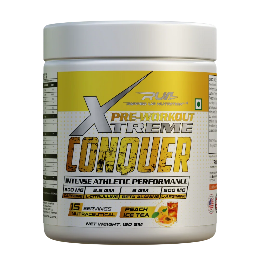 Ripped Up Nutrition Conquer Xtreme Pre-Workout | Laser Sharp Focus & Nitric Oxide Pump | 150gm