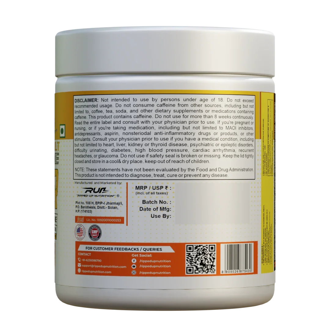 Ripped Up Nutrition Conquer Xtreme Pre-Workout 150gm