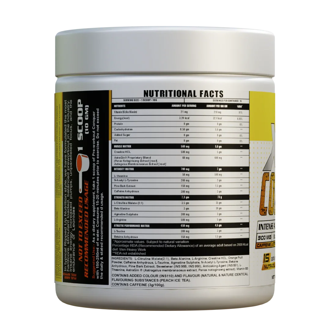 Ripped Up Nutrition Conquer Xtreme Pre-Workout 150gm