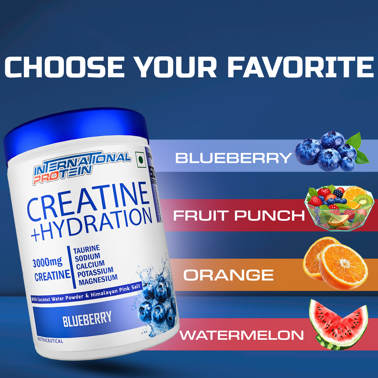 International Protein Creatine + Hydration 300g - 50 Servings
