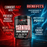Redskull Carnivox 3000mg L-Carnitine – 25 Servings | Energy & Metabolism Support | 150g