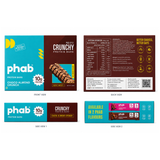 PHAB Crunchy Protein Bar | Pack of 12 | 10g Protein