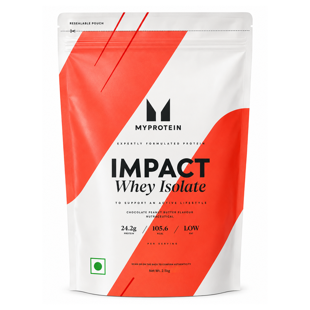 MyProtein Impact Whey Isolate Powder | 2.5kg (100 Servings)