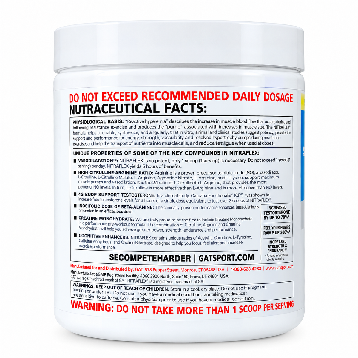 GAT Nitraflex Pre-Workout - 30 Servings