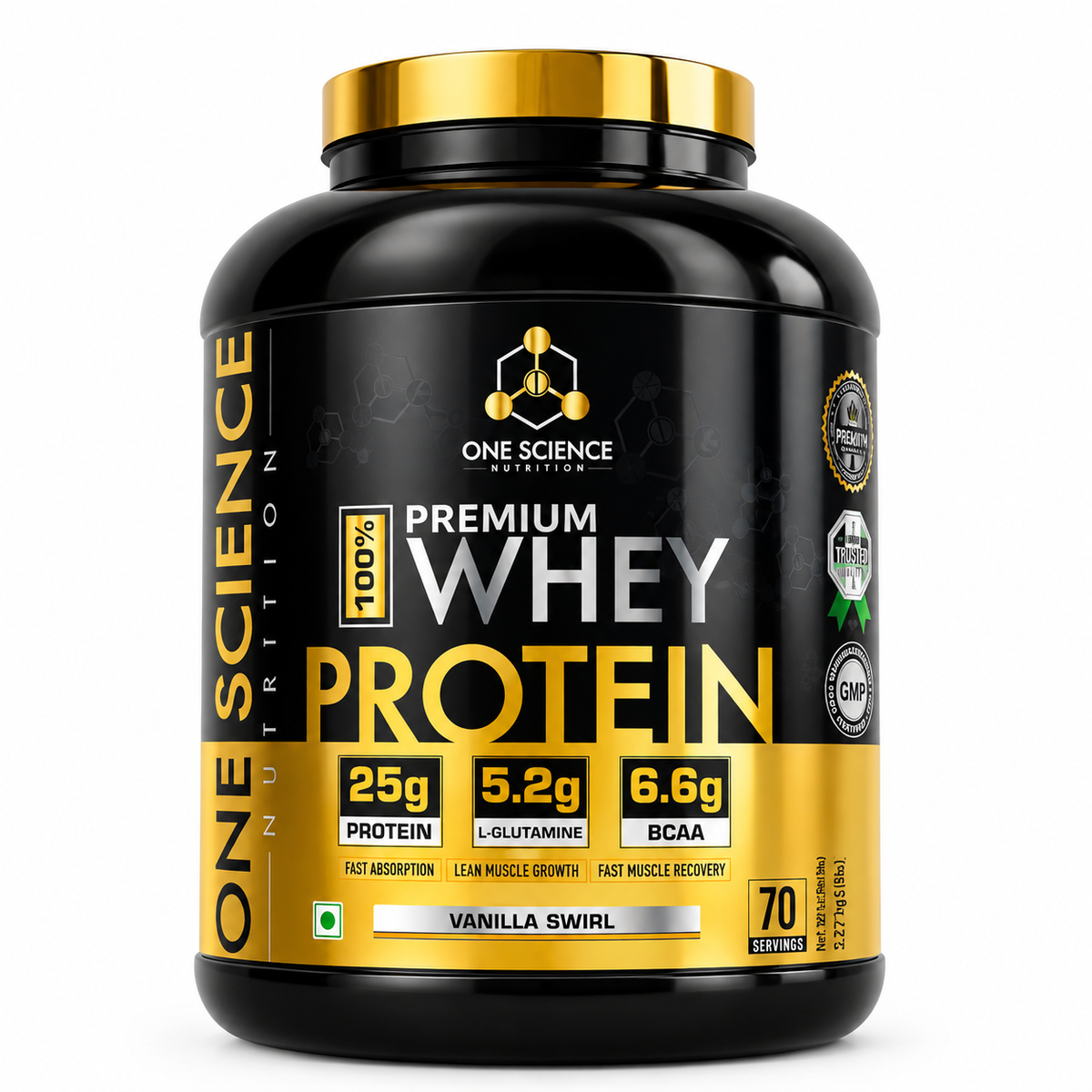 One Science Nutrition (OSN) Premium Whey Protein 5lbs | 25g Protein | 6.6g BCAA & 5.2g L-Glutamine | 70 Servings