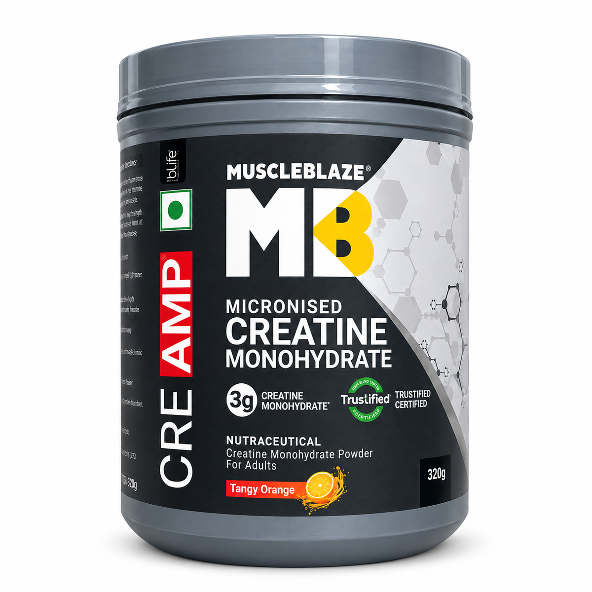 MuscleBlaze Creatine Monohydrate CreAMP - 80 Servings