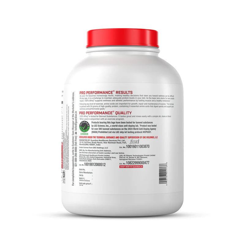 GNC Pro Performance 100% Whey Protein - 4 Lbs
