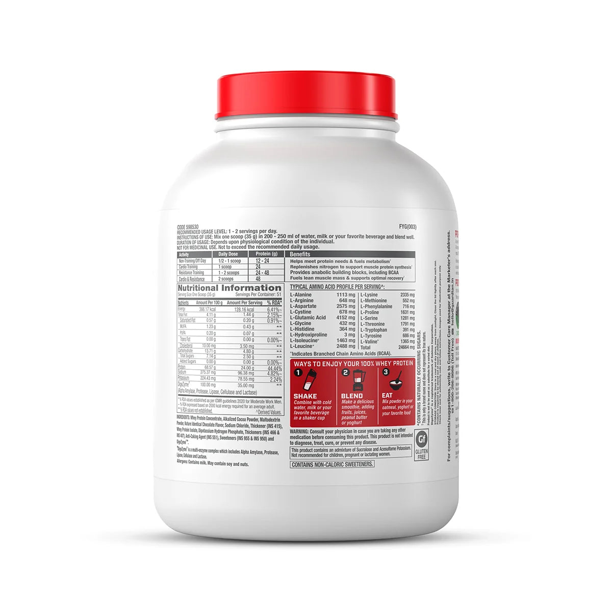 GNC Pro Performance 100% Whey Protein - 4 Lbs