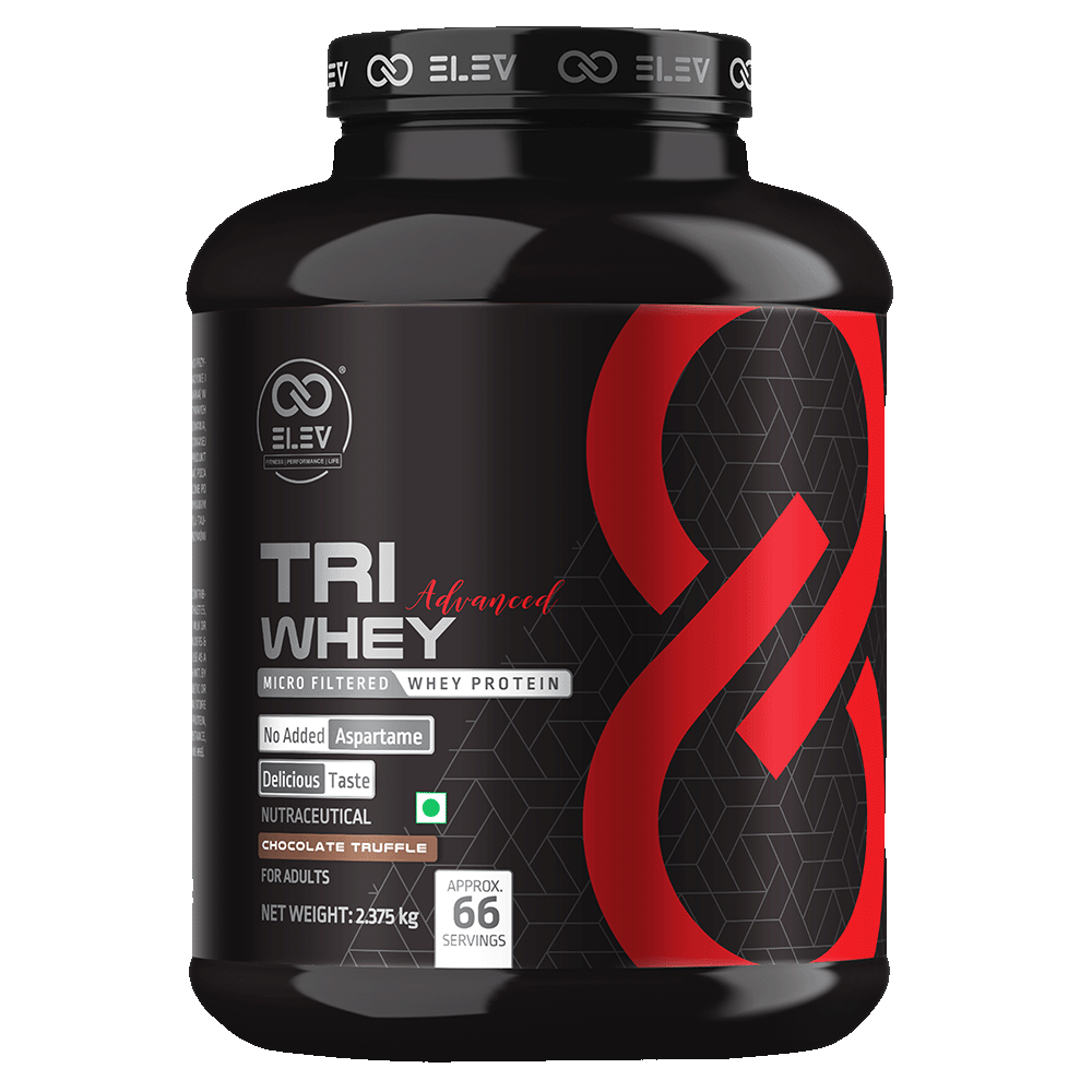 Elev Tri Whey Advanced Micro Filtered Whey Protein Powder | 2.375kg (66 Servings)