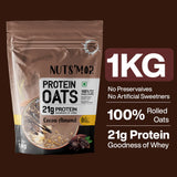Nuts'Mor High Protein Oats with Goodness of Whey - 1Kg | 20 Servings