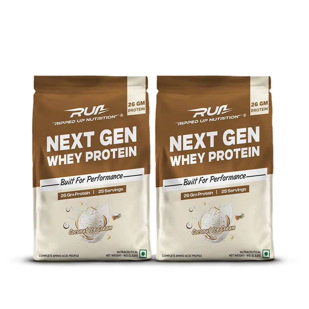 Ripped Up Nutrition Next Gen Protein | 26g Protein | Muscle Recovery Support | 1 Kg, 25 Servings (Pack of 2)