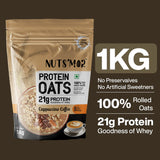 Nuts'Mor High Protein Oats with Goodness of Whey - 1Kg | 20 Servings