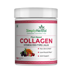 Simply Herbal Plant-Based Collagen Builder Powder 150g | Vitamin C, Silica & Biotin