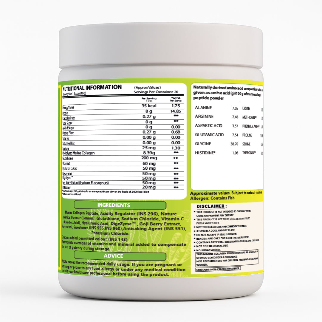 Ripped Up Nutrition Marine Collagen 200g, 20 Servings