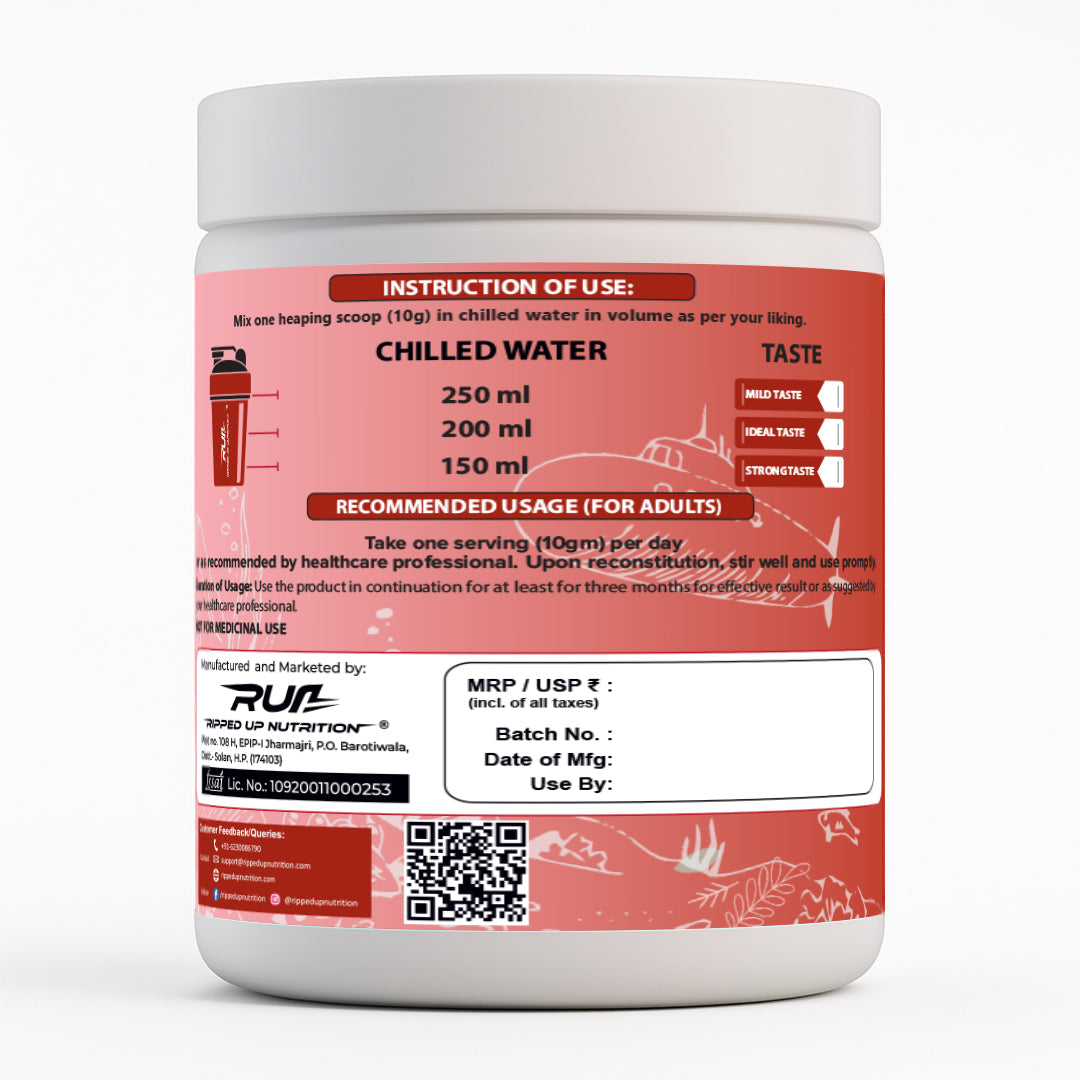 Ripped Up Nutrition Marine Collagen 200g, 20 Servings