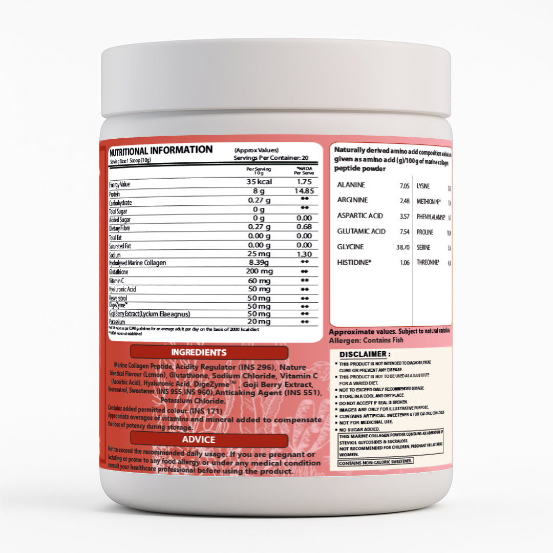 Ripped Up Nutrition Marine Collagen 200g, 20 Servings