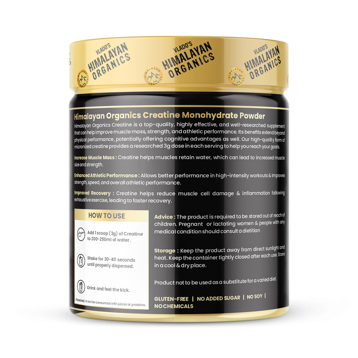 Himalayan Organics, Creatine Monohydrate 